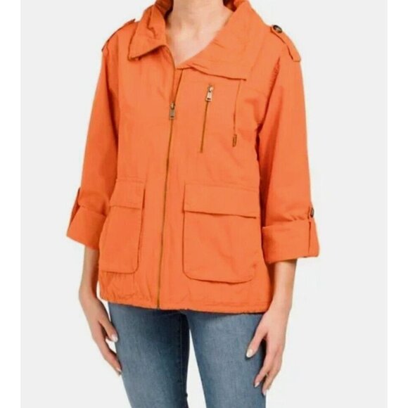 NWD Sanctuary Size XL Anorak Spring Jacket Soft Orange MSRP $108 - Picture 1 of 16